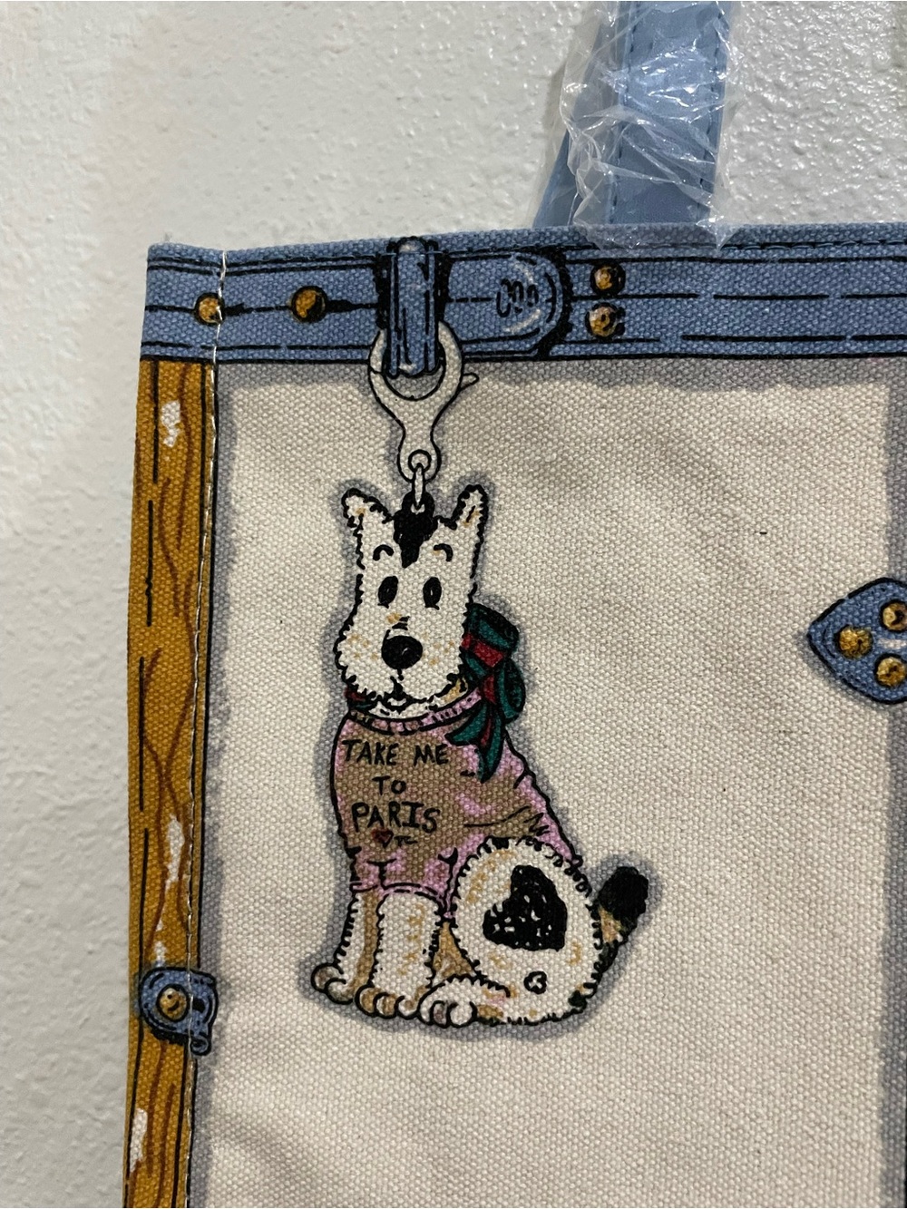 Brighton Scotty Dog Queen Canvas Tote Preppy Tom Clancy Art - Picture 4 of 10